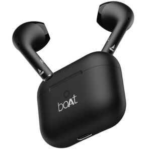 TWS Ear Buds Wireless Earphones with mic(Jet Black)